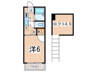 ﾌﾗｯﾂ横浜３の物件間取画像